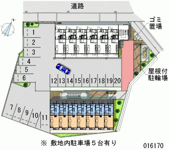 枚方市津田東町 月極駐車場